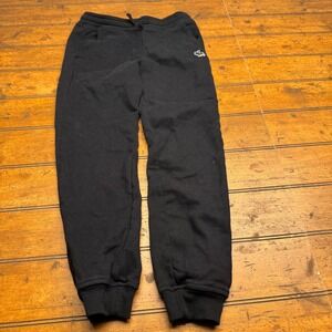Abercrombie Kids Black A&F Essentials Moose Logo Sweatpants Joggers Size 11/12